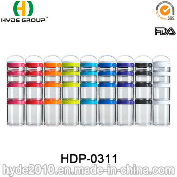 2017 Recém Proteína Plástica Livre de BPA e Recipiente de Comprimidos (HDP-0311)